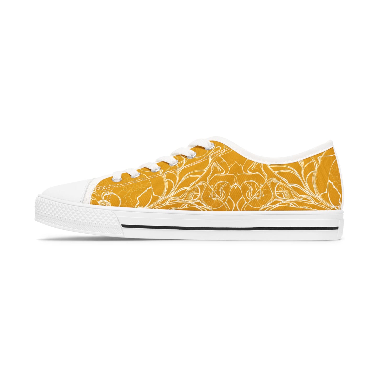ELEMENTAL VISION Mustard Yellow ~ Low-Top Sneakers for Women