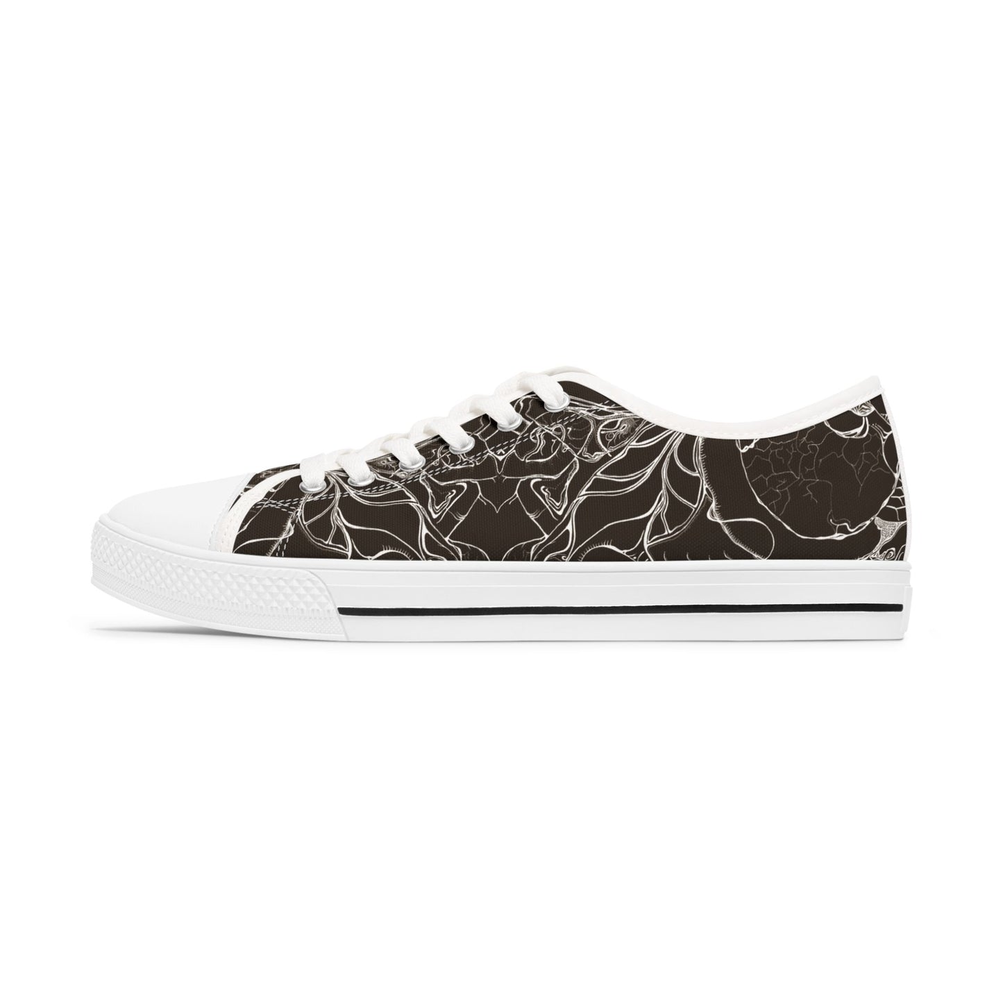 ELEMENTAL VISION Dark Choc Brown ~ Low-Top Sneakers for Women