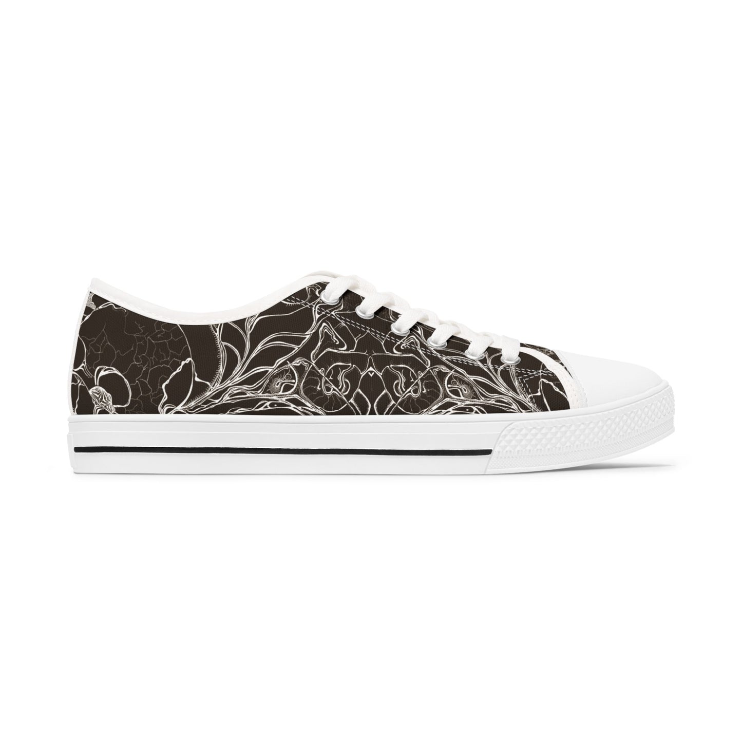 ELEMENTAL VISION Dark Choc Brown ~ Low-Top Sneakers for Women