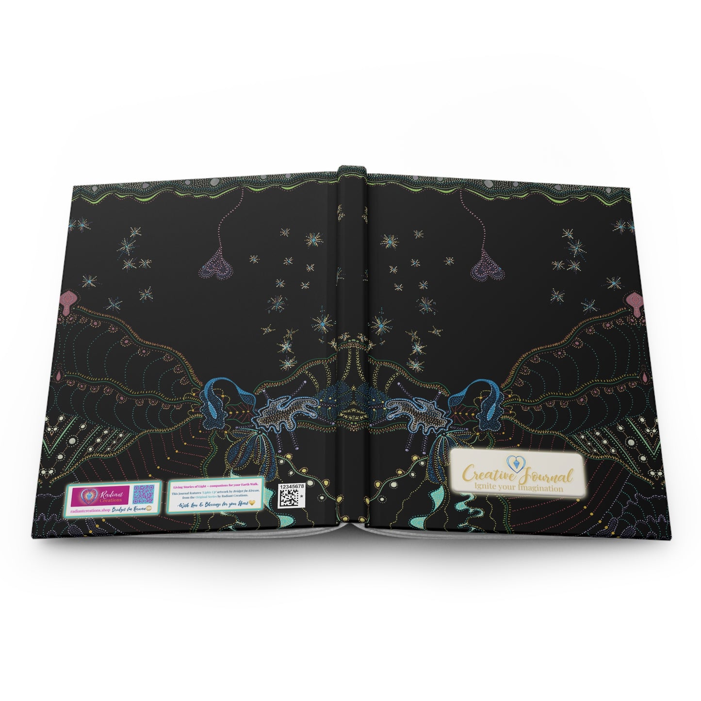 LIGHTS UP | A5 Hardcover Lined | Creative Journal | COSMIC EARTH