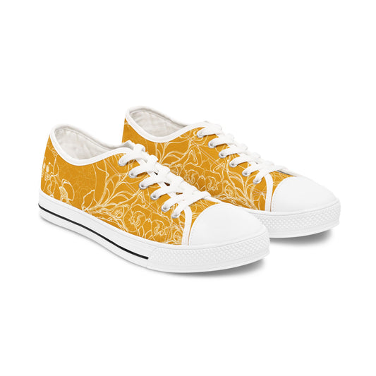 ELEMENTAL VISION Mustard Yellow ~ Low-Top Sneakers for Women