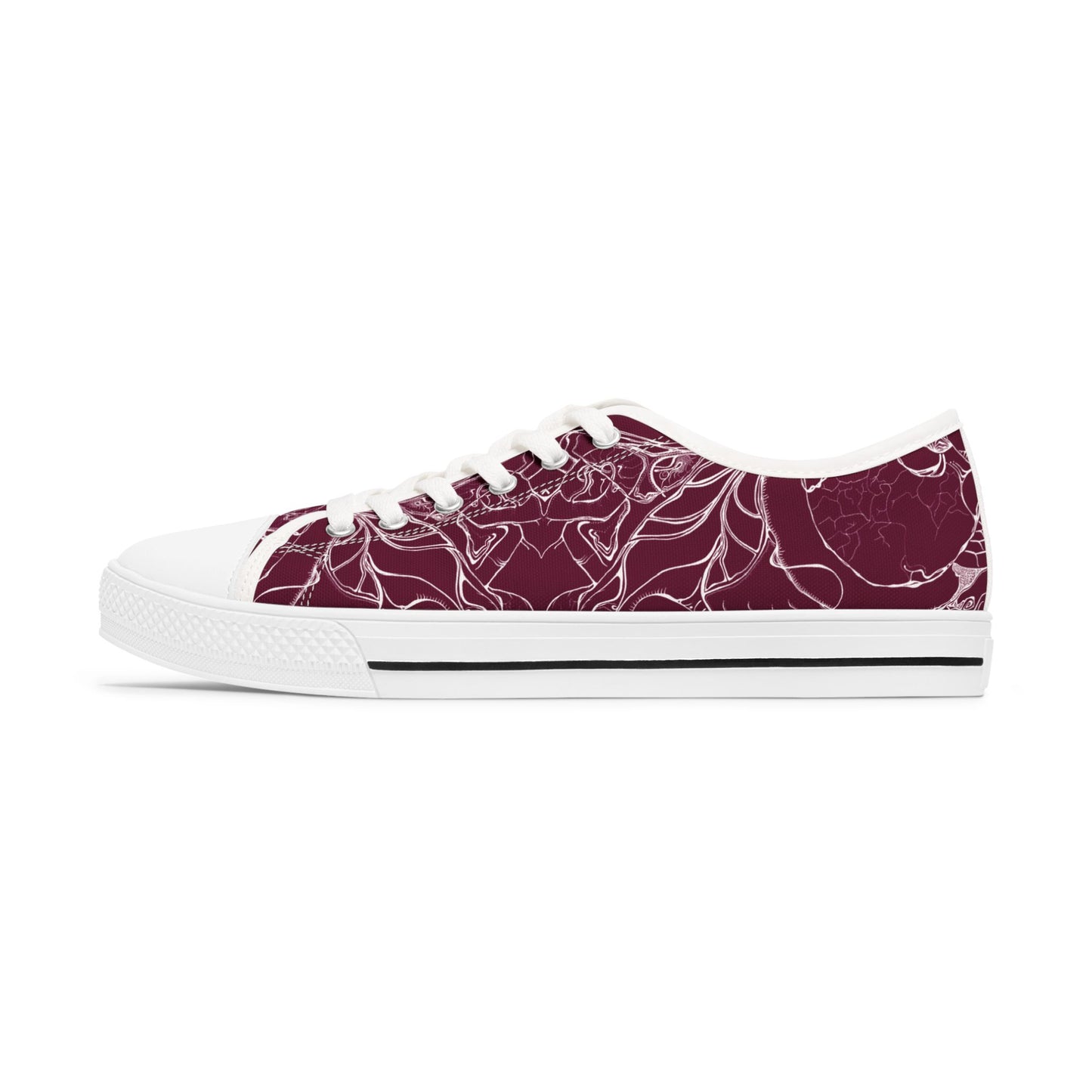 ELEMENTAL VISION Burgundy ~ Low-Top Sneakers for Women