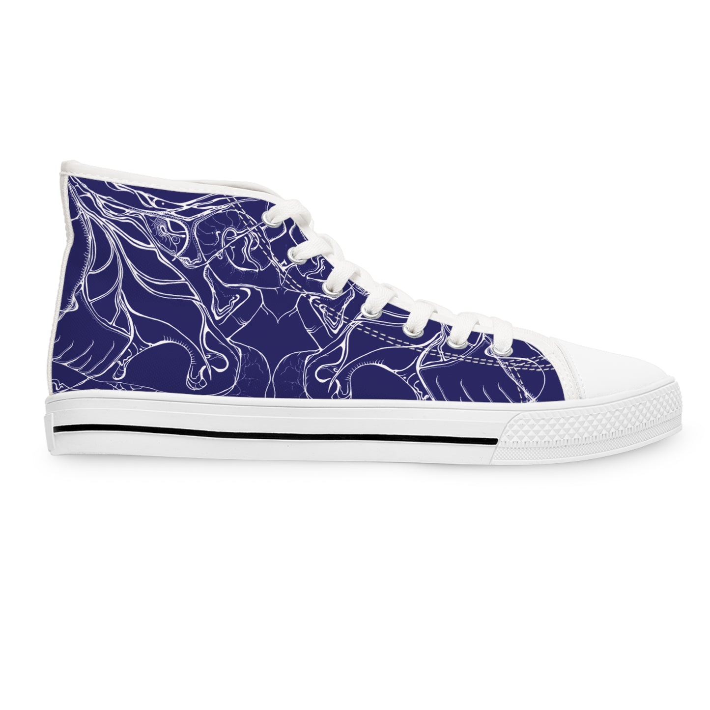 ELEMENTAL VISION Midnight Blue ~ High-Top Sneakers for Women