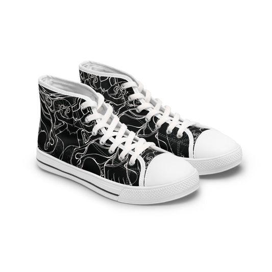 ELEMENTAL VISION Black ~ High-Top Sneakers for Women