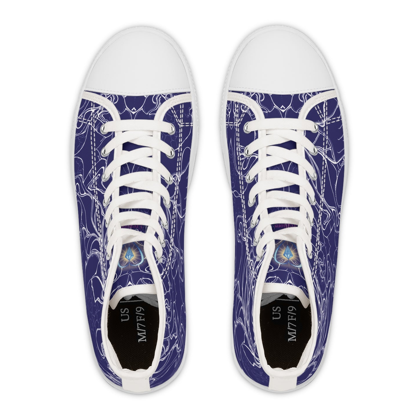 ELEMENTAL VISION Midnight Blue ~ High-Top Sneakers for Women