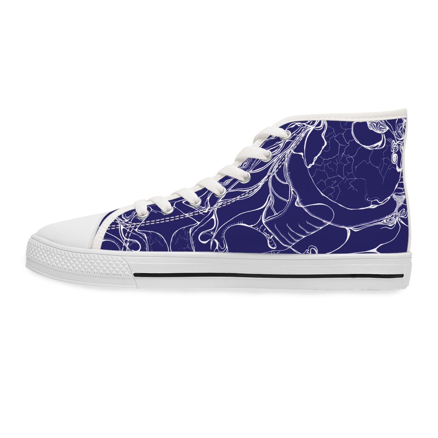 ELEMENTAL VISION Midnight Blue ~ High-Top Sneakers for Women