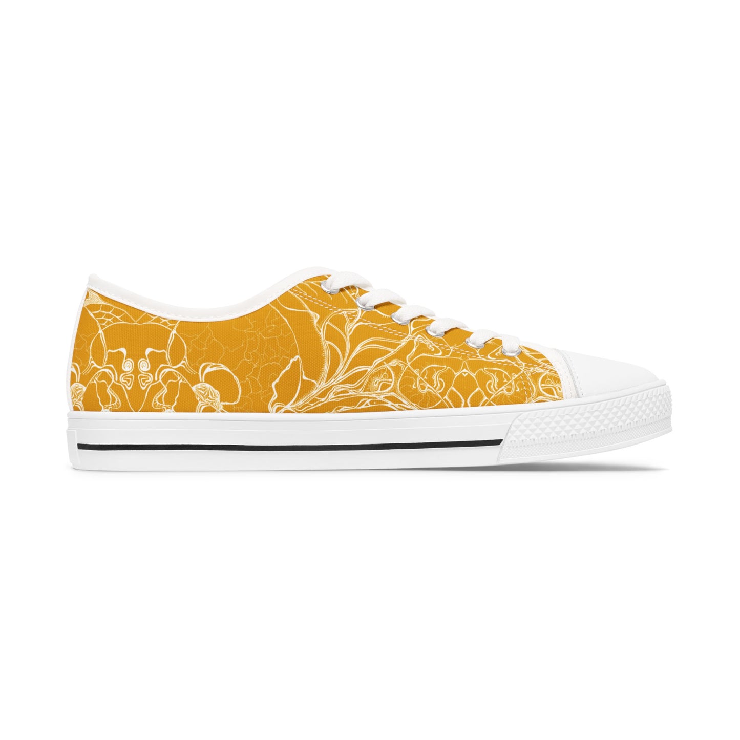 ELEMENTAL VISION Mustard Yellow ~ Low-Top Sneakers for Women