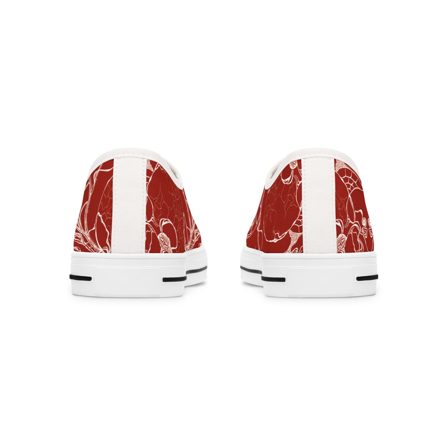ELEMENTAL VISION Rust Red ~ Low-Top Sneakers for Women