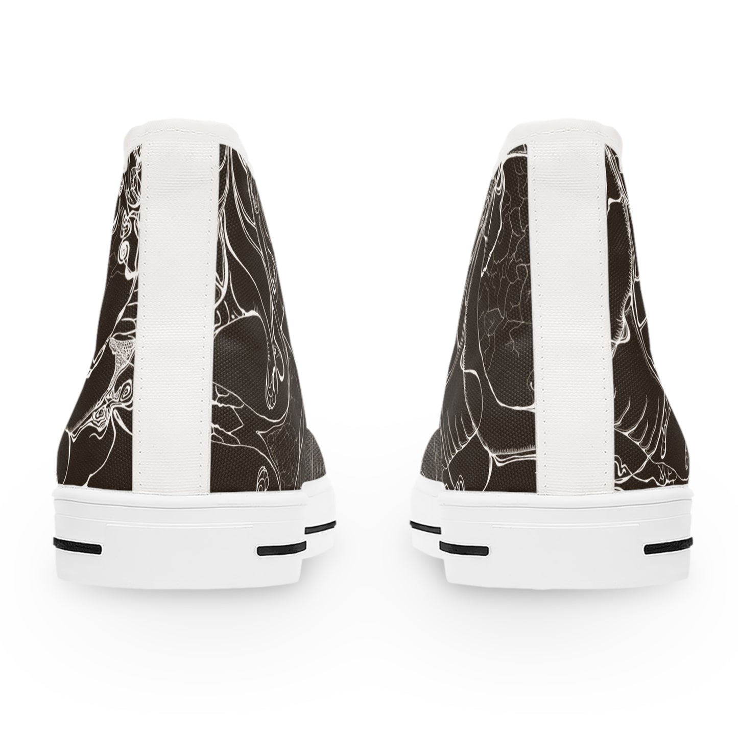ELEMENTAL VISION Dark Choc Brown ~ High-Top Sneakers for Women