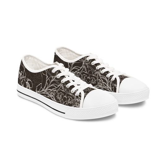 ELEMENTAL VISION Dark Choc Brown ~ Low-Top Sneakers for Women