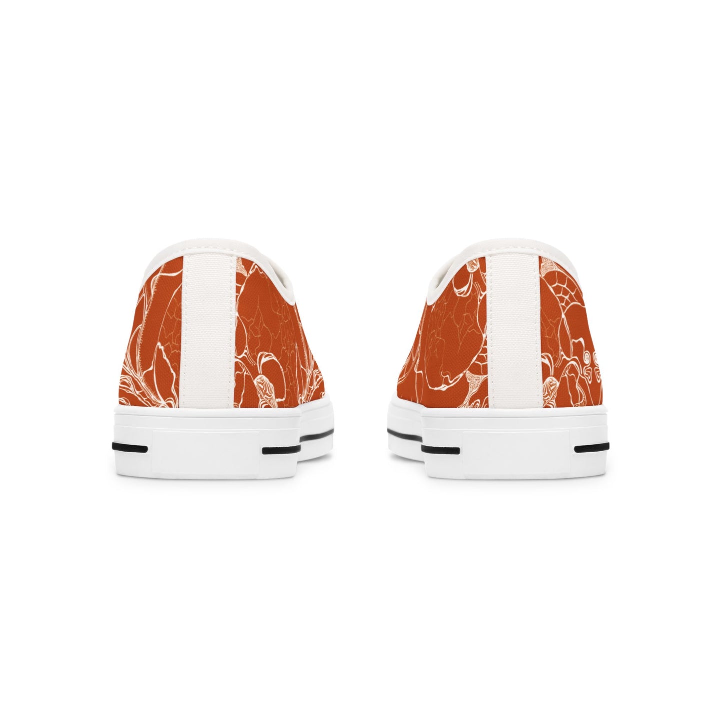 ELEMENTAL VISION Burnt Orange ~ Low-Top Sneakers for Women