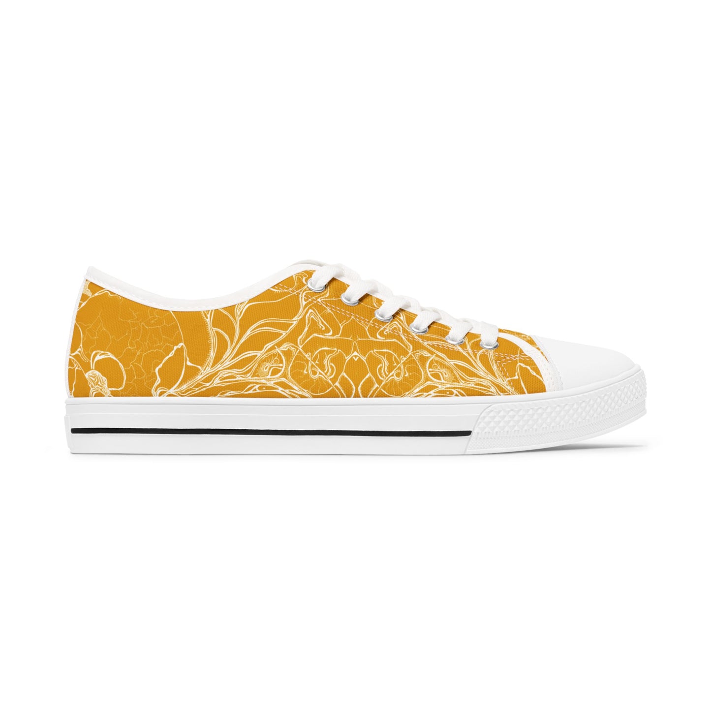 ELEMENTAL VISION Mustard Yellow ~ Low-Top Sneakers for Women