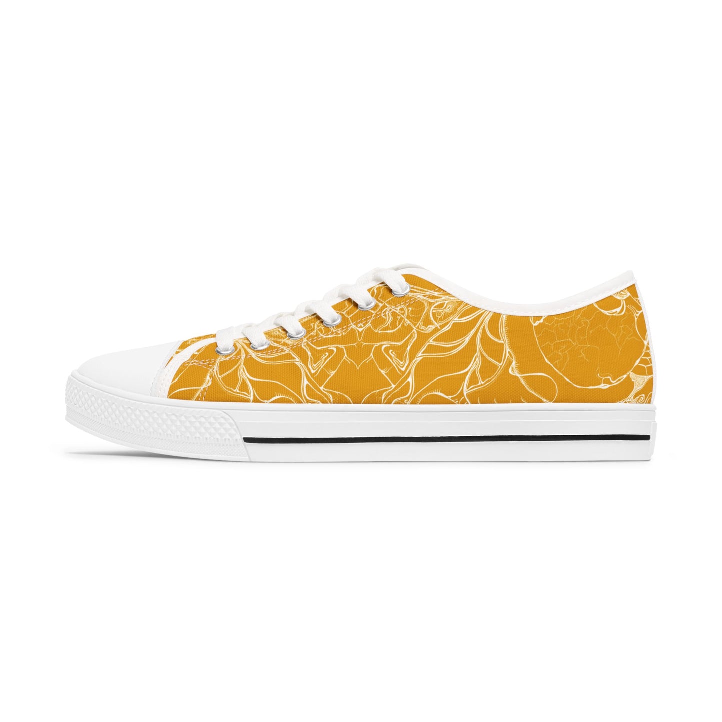 ELEMENTAL VISION Mustard Yellow ~ Low-Top Sneakers for Women