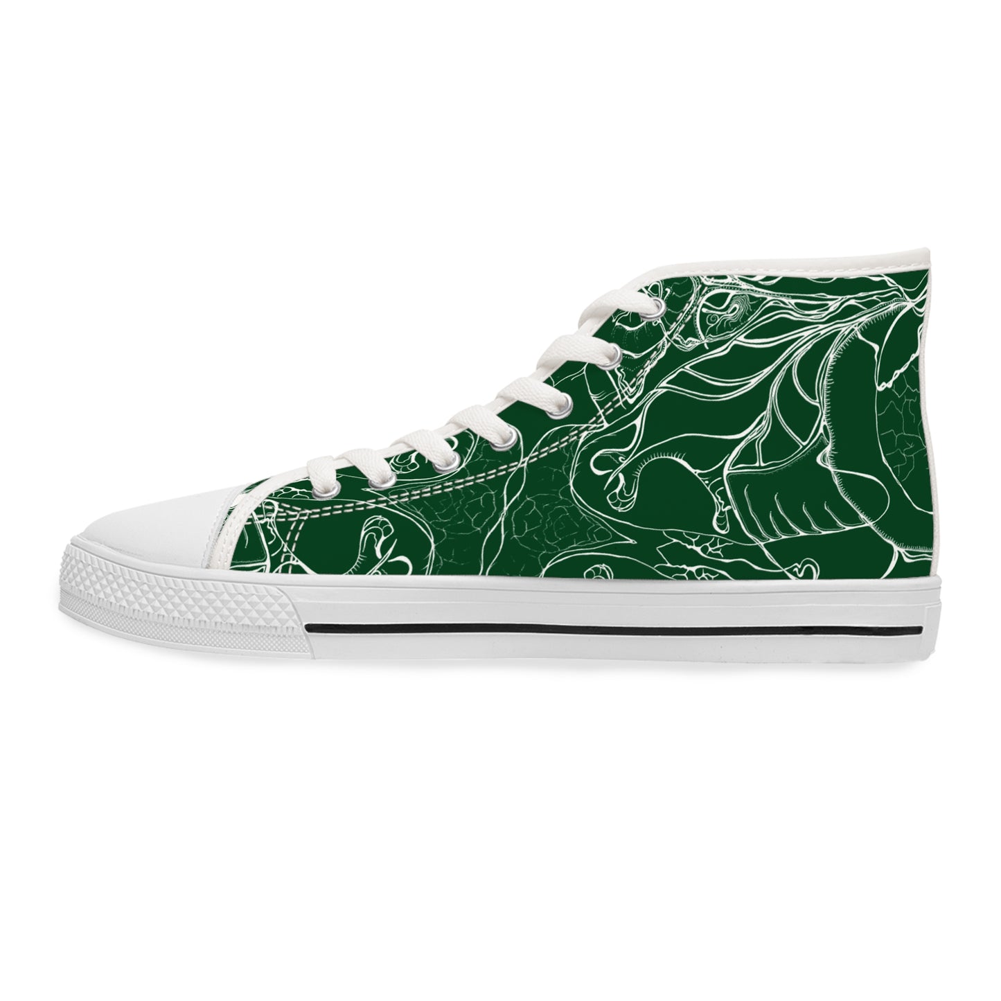 ELEMENTAL VISION Forest Green ~ High-Top Sneakers for Women