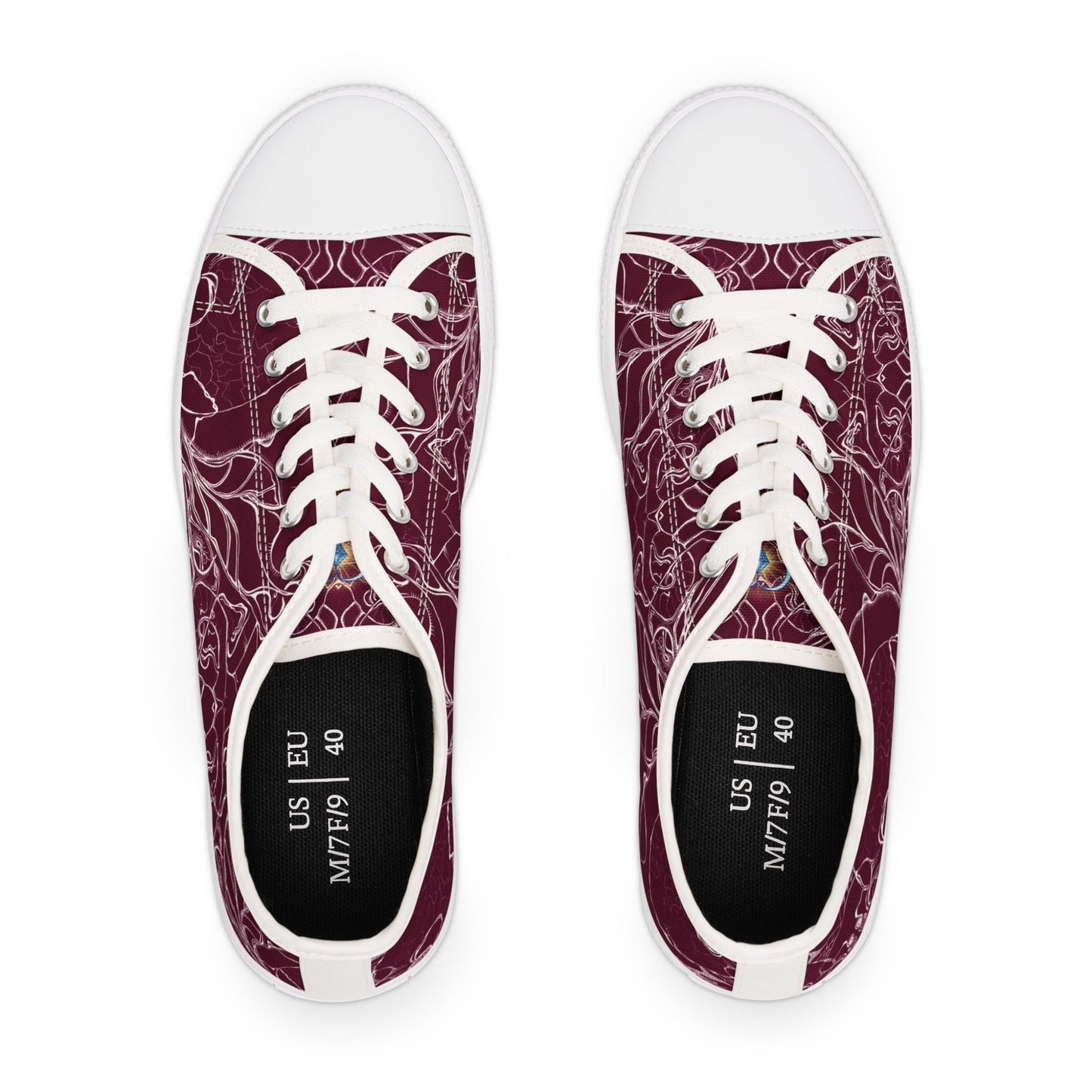 ELEMENTAL VISION Burgundy ~ Low-Top Sneakers for Women
