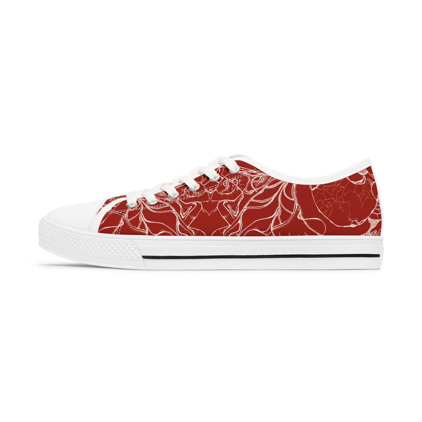 ELEMENTAL VISION Rust Red ~ Low-Top Sneakers for Women