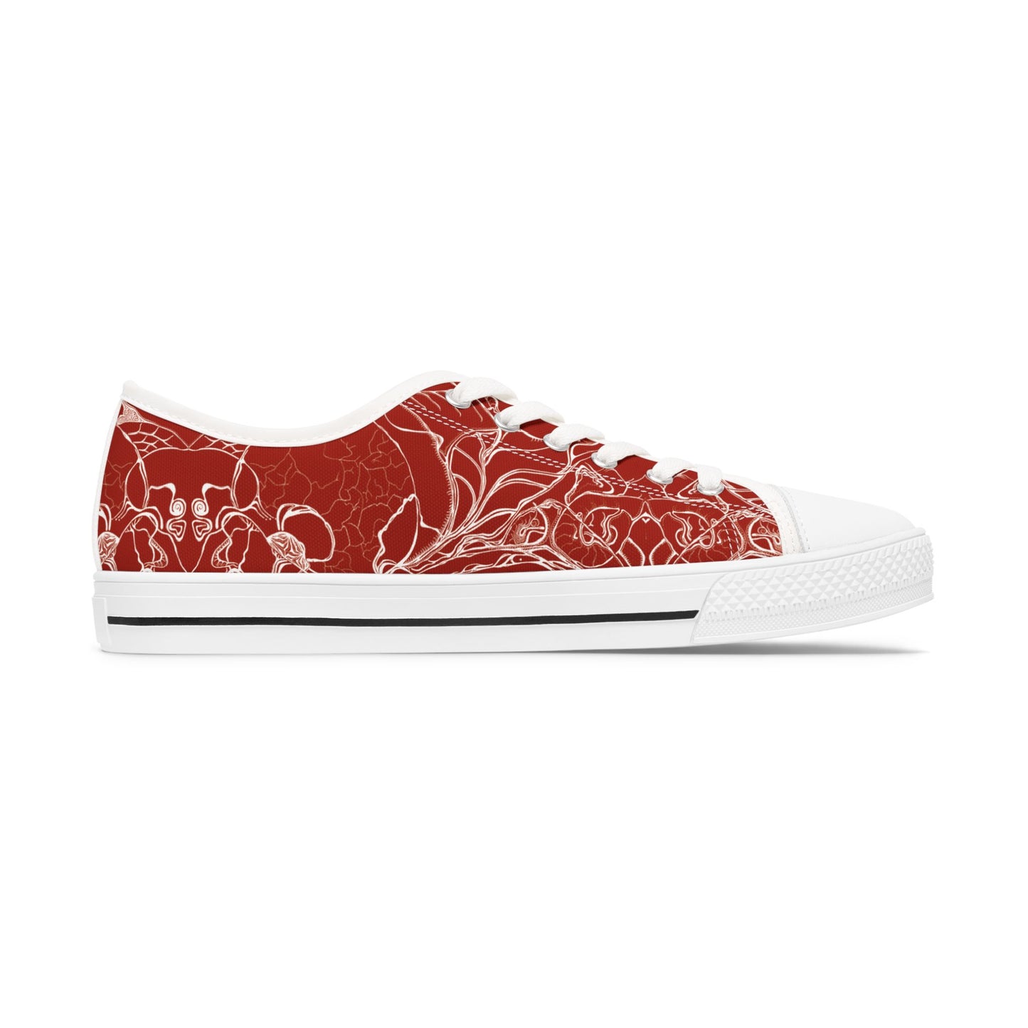 ELEMENTAL VISION Rust Red ~ Low-Top Sneakers for Women