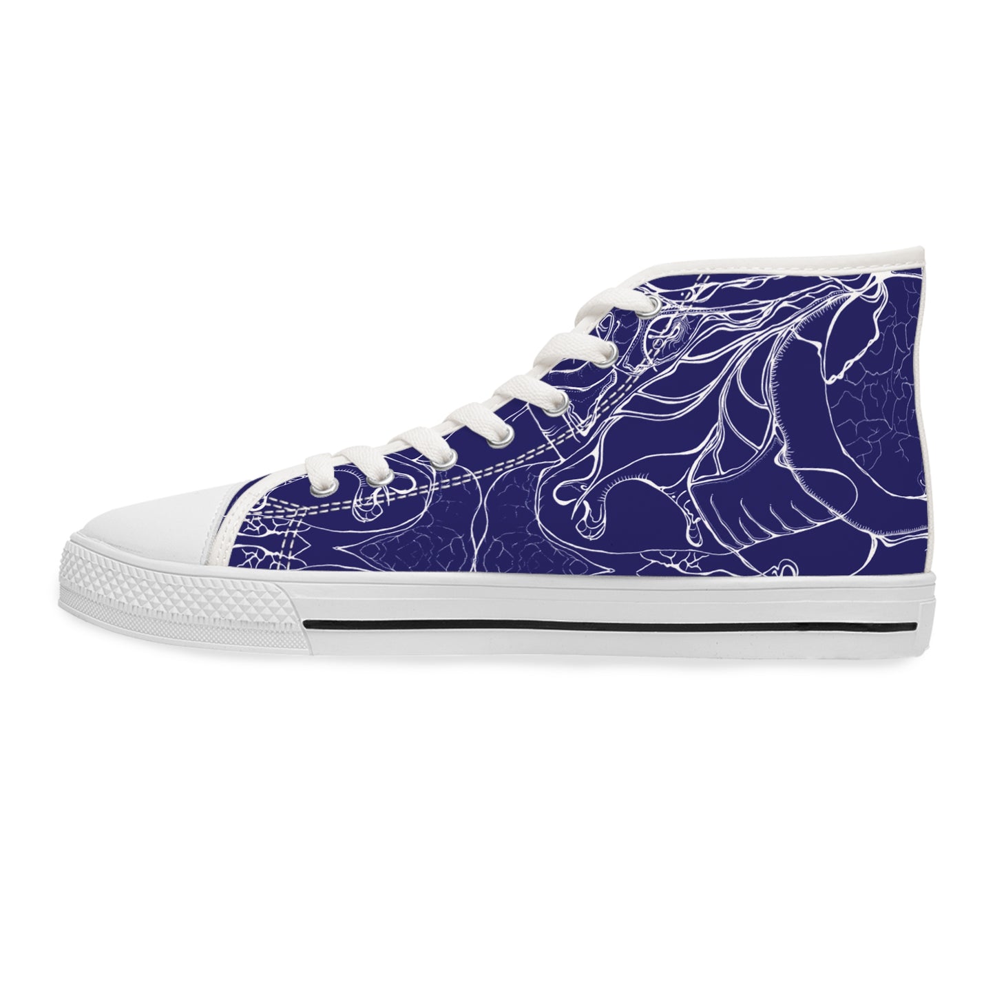 ELEMENTAL VISION Midnight Blue ~ High-Top Sneakers for Women
