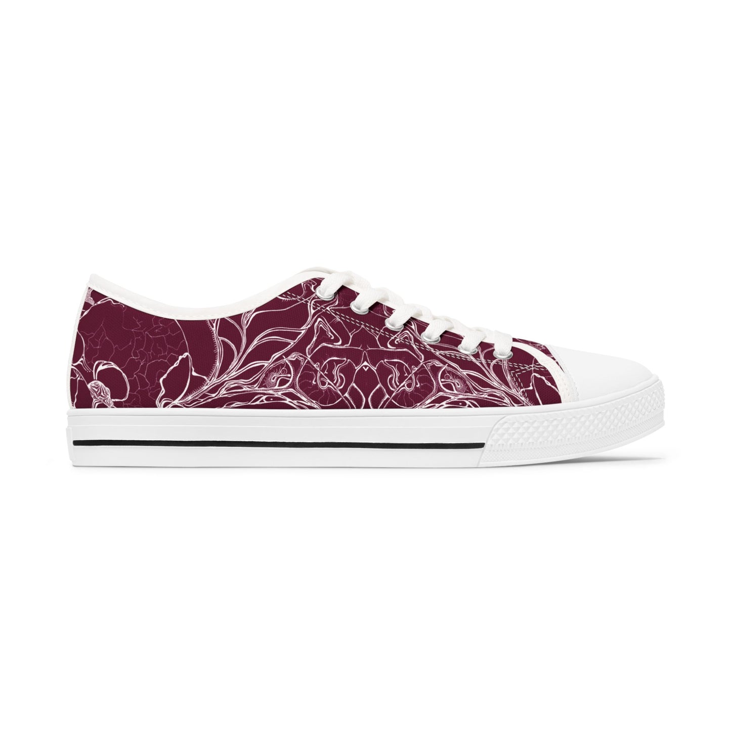 ELEMENTAL VISION Burgundy ~ Low-Top Sneakers for Women