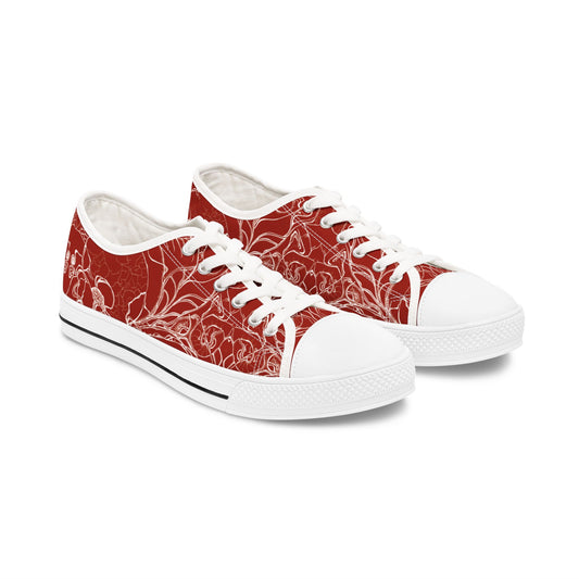ELEMENTAL VISION Rust Red ~ Low-Top Sneakers for Women