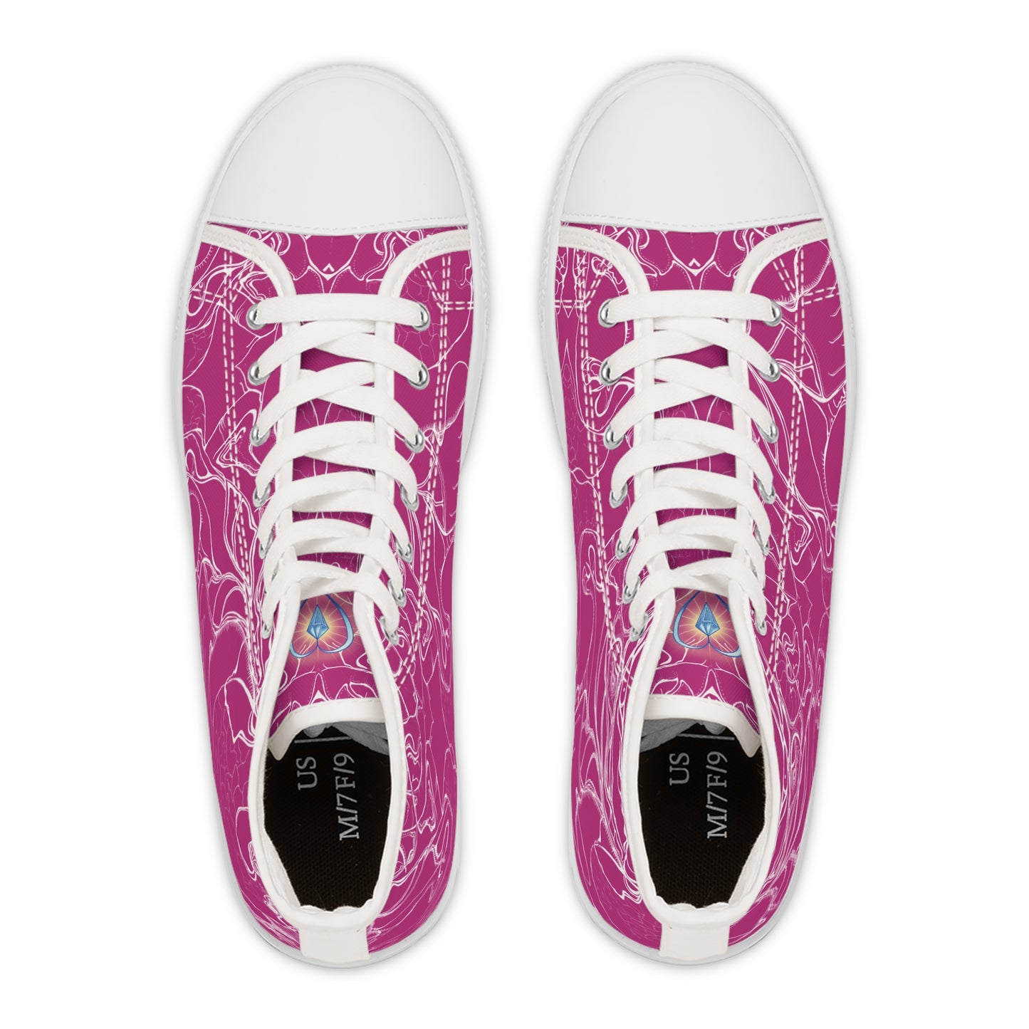 ELEMENTAL VISION Pink ~ High-Top Sneakers for Women