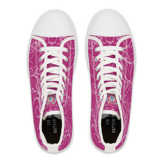 ELEMENTAL VISION Pink ~ High-Top Sneakers for Women