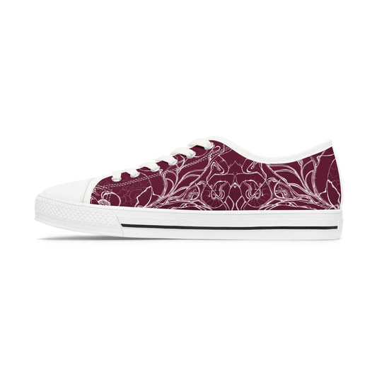 ELEMENTAL VISION Burgundy ~ Low-Top Sneakers for Women