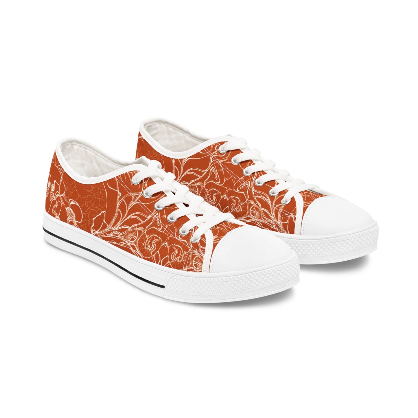 ELEMENTAL VISION Burnt Orange ~ Low-Top Sneakers for Women