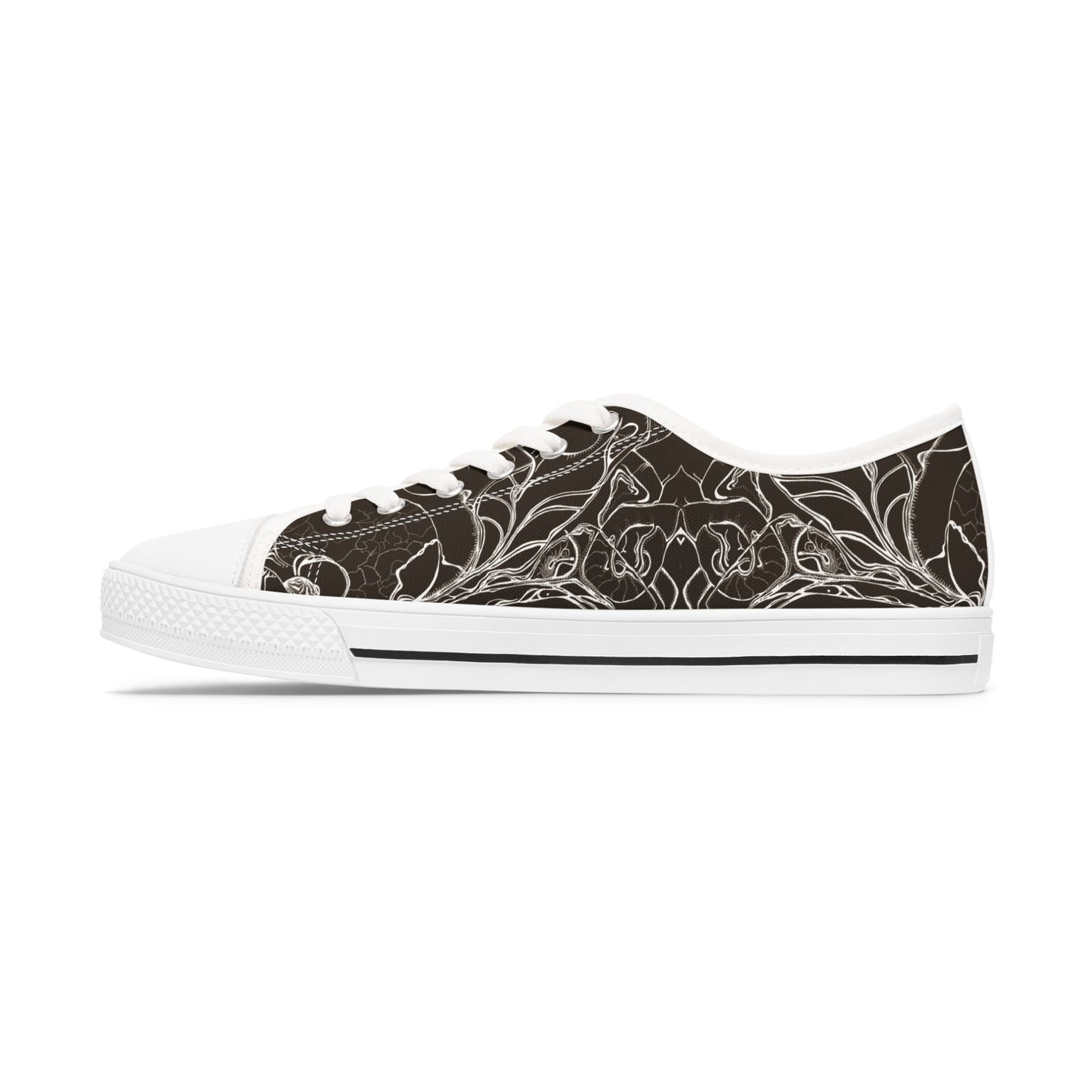 ELEMENTAL VISION Dark Choc Brown ~ Low-Top Sneakers for Women