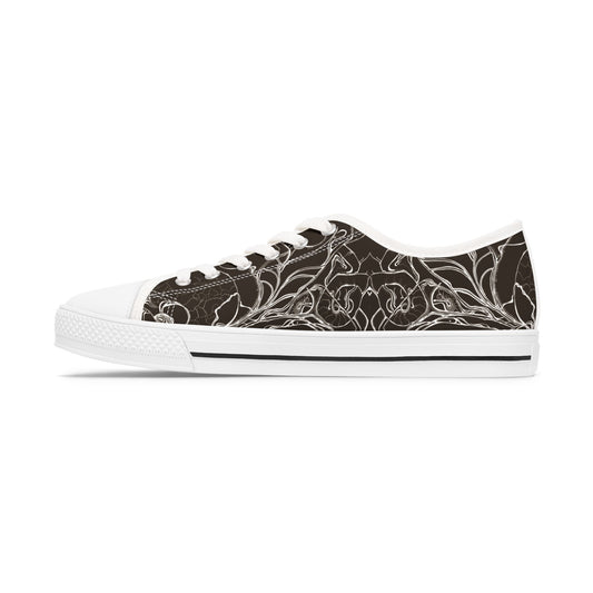 ELEMENTAL VISION Dark Choc Brown ~ Low-Top Sneakers for Women