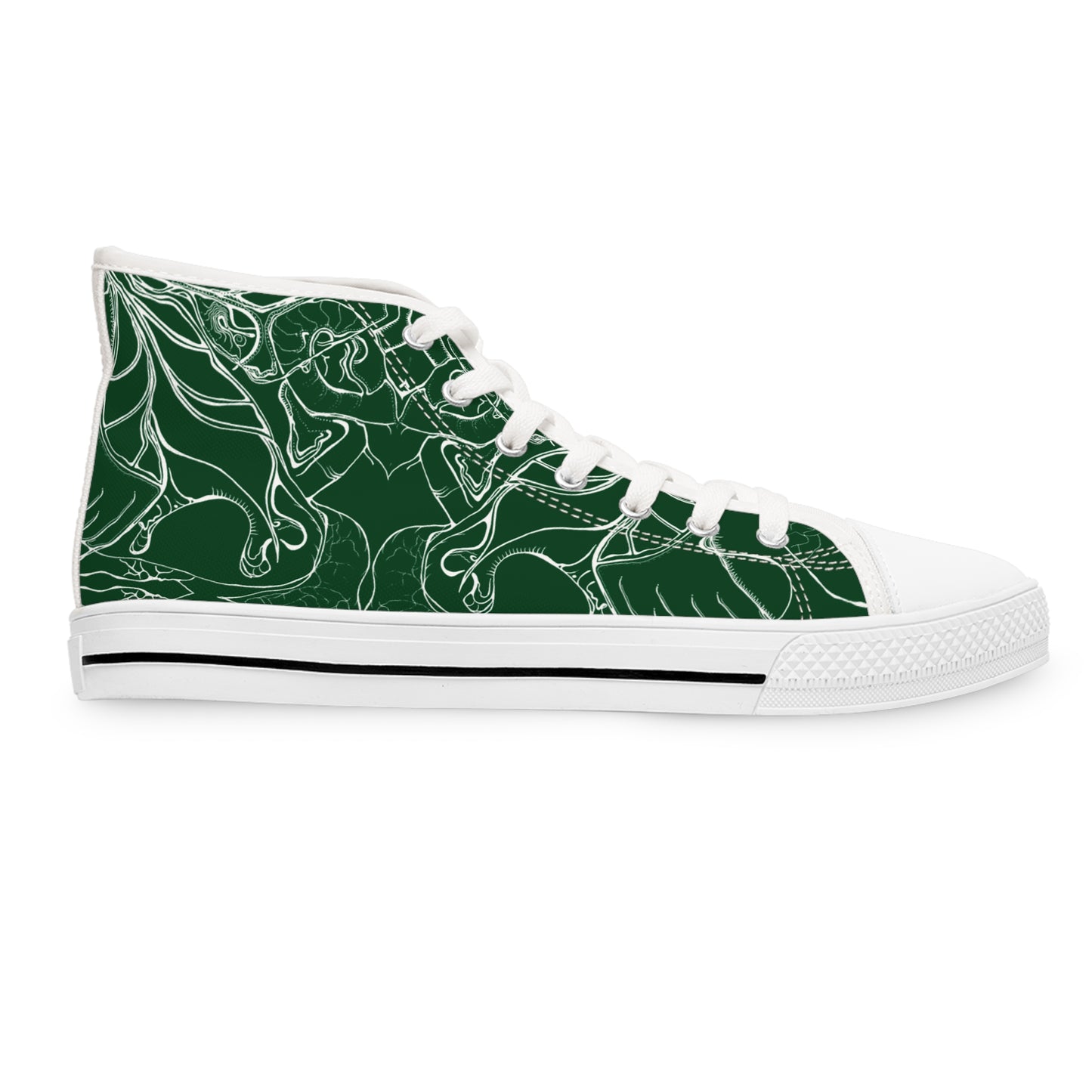 ELEMENTAL VISION Forest Green ~ High-Top Sneakers for Women