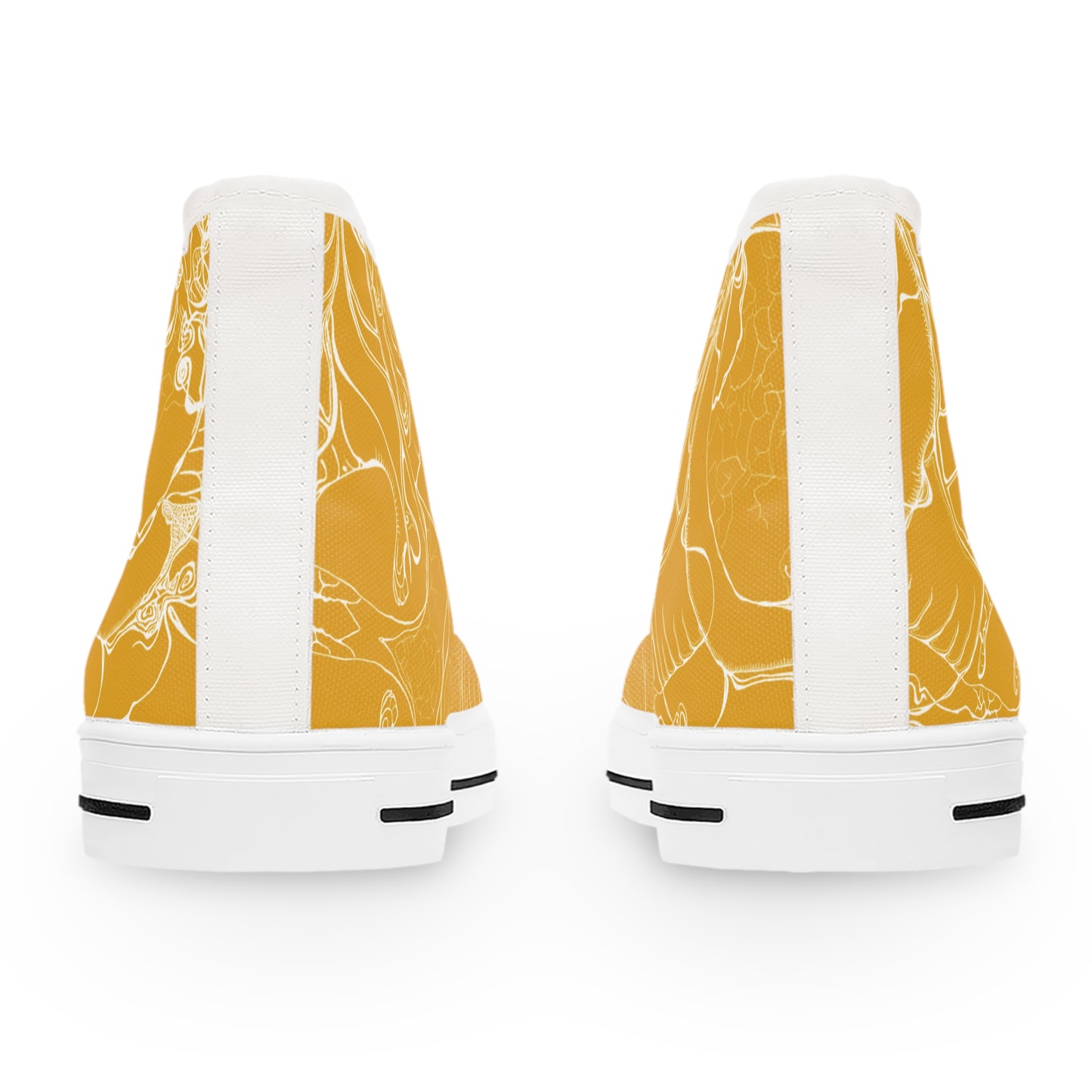 ELEMENTAL VISION Mustard Yellow ~ High-Top Sneakers for Women