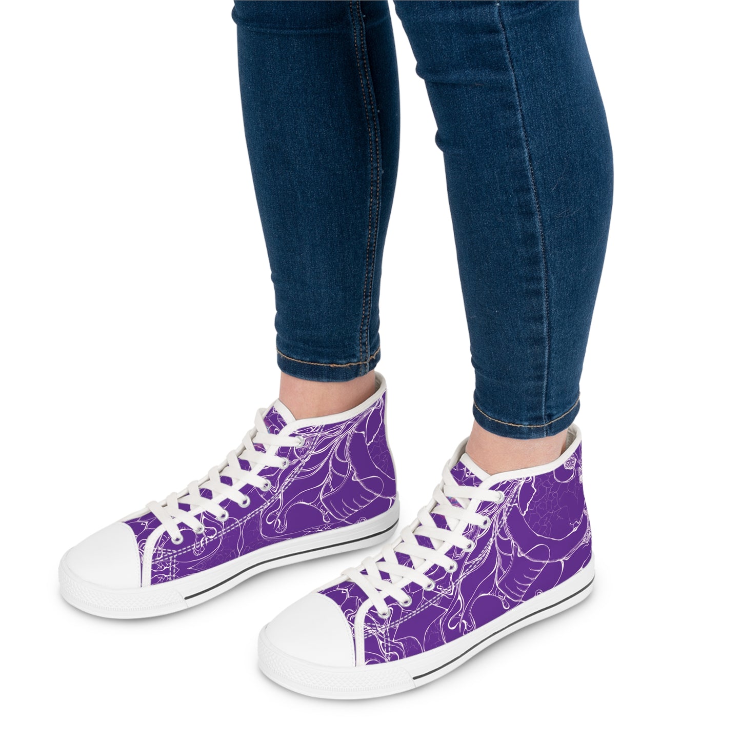 ELEMENTAL VISION Violet Light ~ High-Top Sneakers for Women