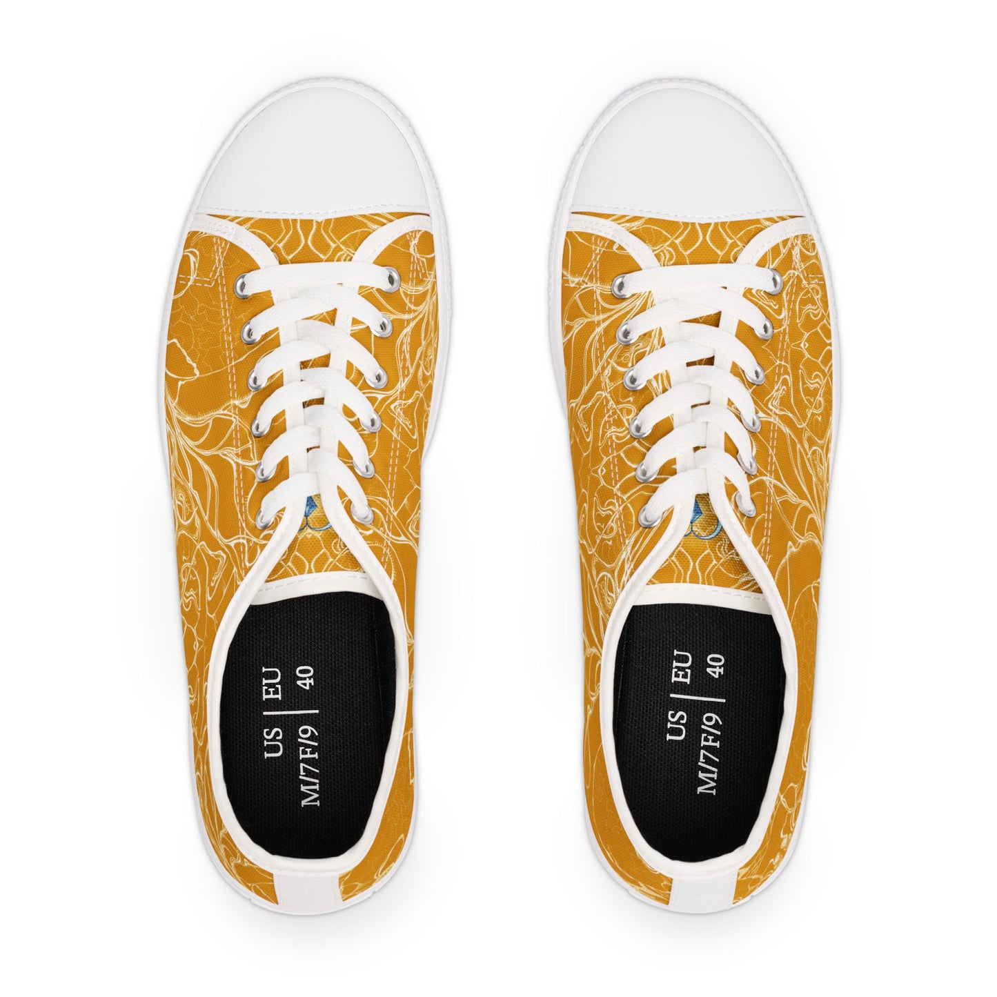 ELEMENTAL VISION Mustard Yellow ~ Low-Top Sneakers for Women