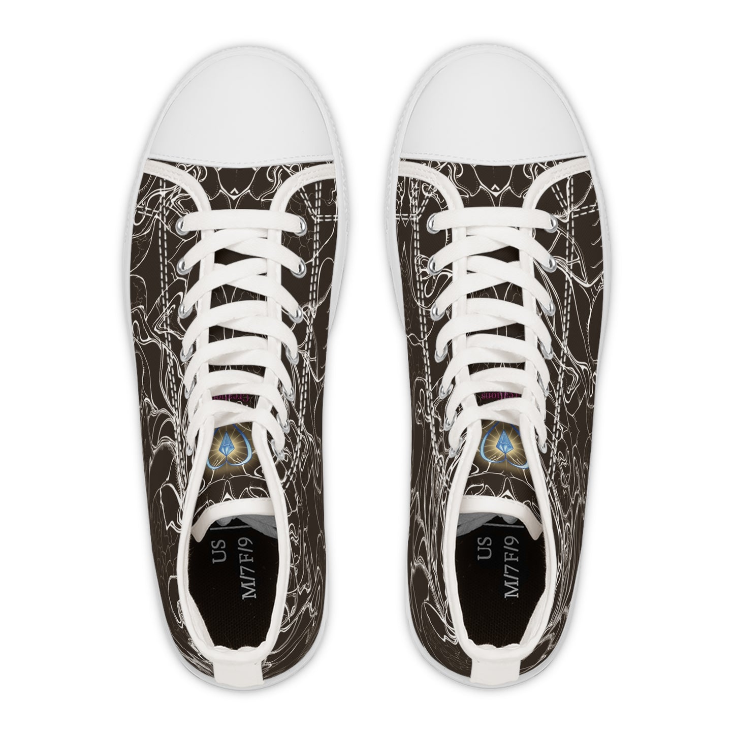 ELEMENTAL VISION Dark Choc Brown ~ High-Top Sneakers for Women