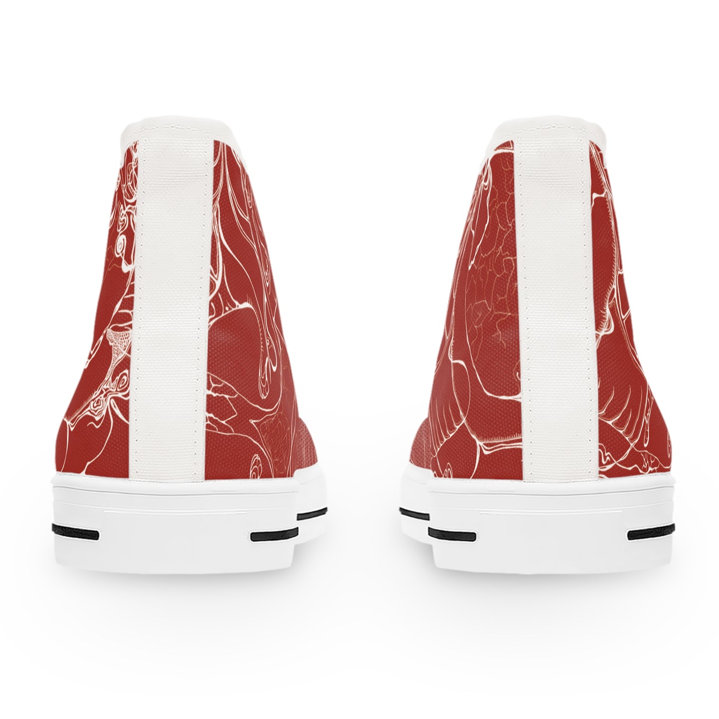 ELEMENTAL VISION Rust Red ~ High-Top Sneakers for Women
