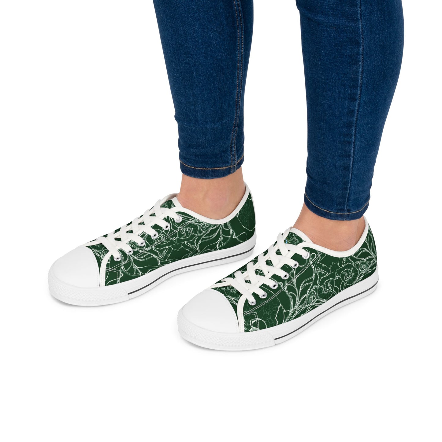 ELEMENTAL VISION Forest Green Low-Top Sneakers for women