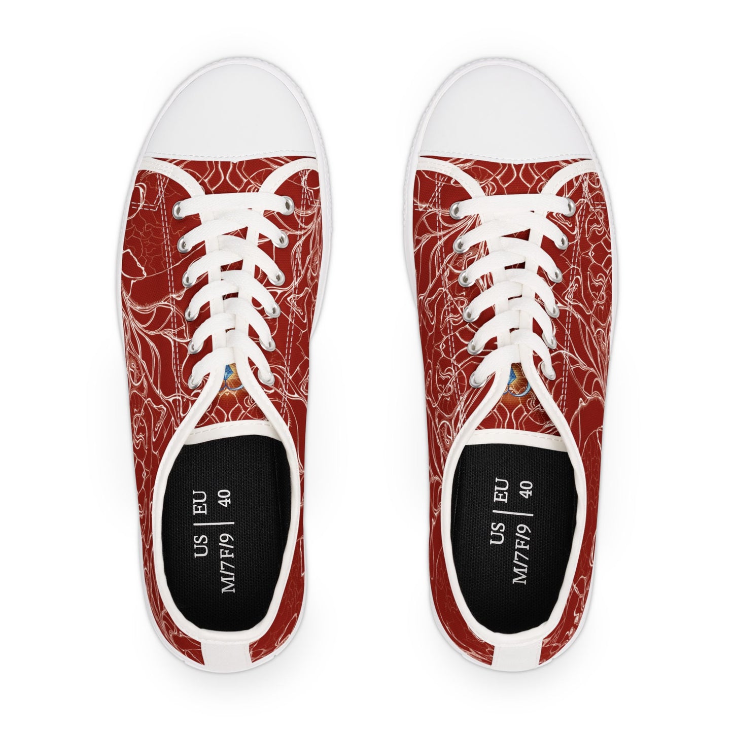 ELEMENTAL VISION Rust Red ~ Low-Top Sneakers for Women