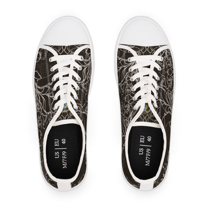 ELEMENTAL VISION Dark Choc Brown ~ Low-Top Sneakers for Women