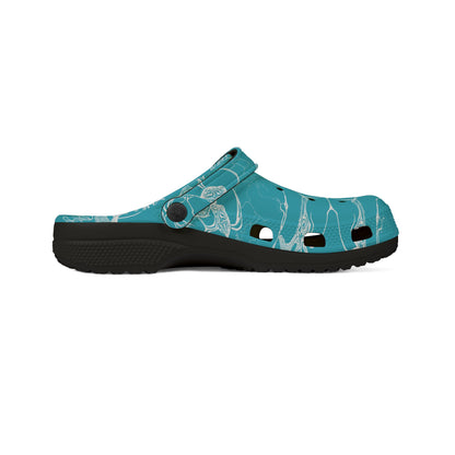 ELEMENTAL VISION | Unisex Rubber Clogs | For Adults | TEAL BRIGHT