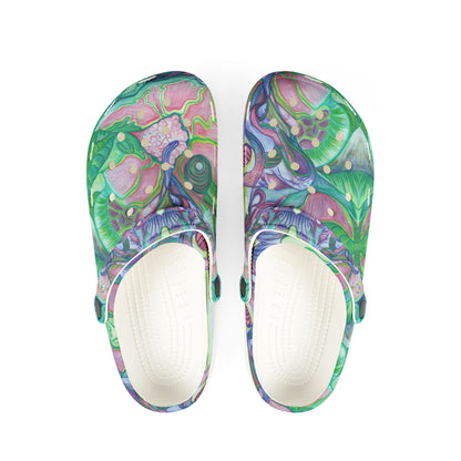 ELEMENTAL GARDEN | Unisex Rubber Clogs | For Adults | NATURE BLOSSOMS