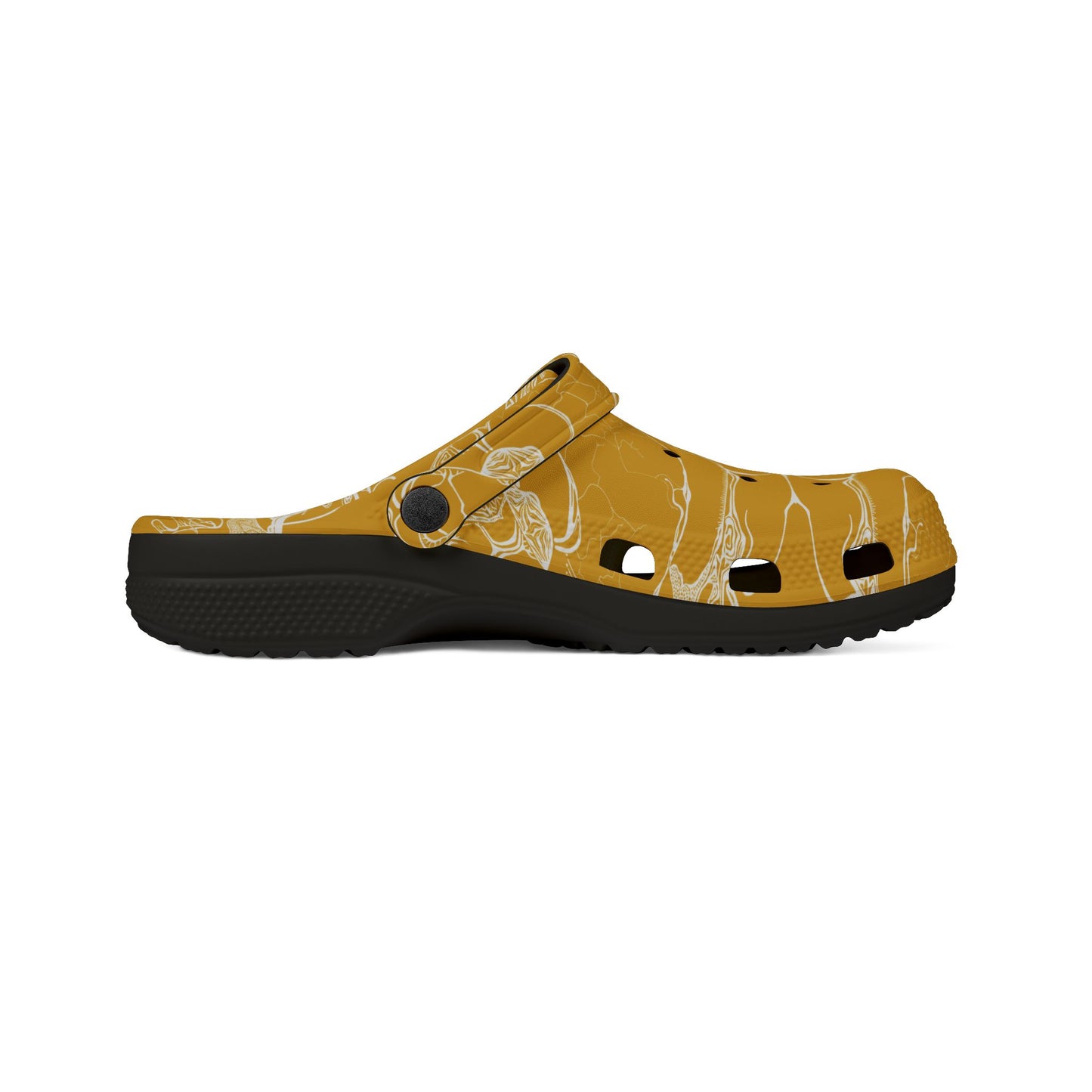 ELEMENTAL VISION | Unisex Rubber Clogs | For Adults | MUSTARD YELLOW BRILLIANCE