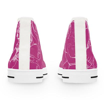 ELEMENTAL VISION Pink ~ High-Top Sneakers for Women