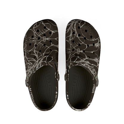 ELEMENTAL VISION | Unisex Rubber Clogs | For Adults | DARK CHOC BROWN COMFORT