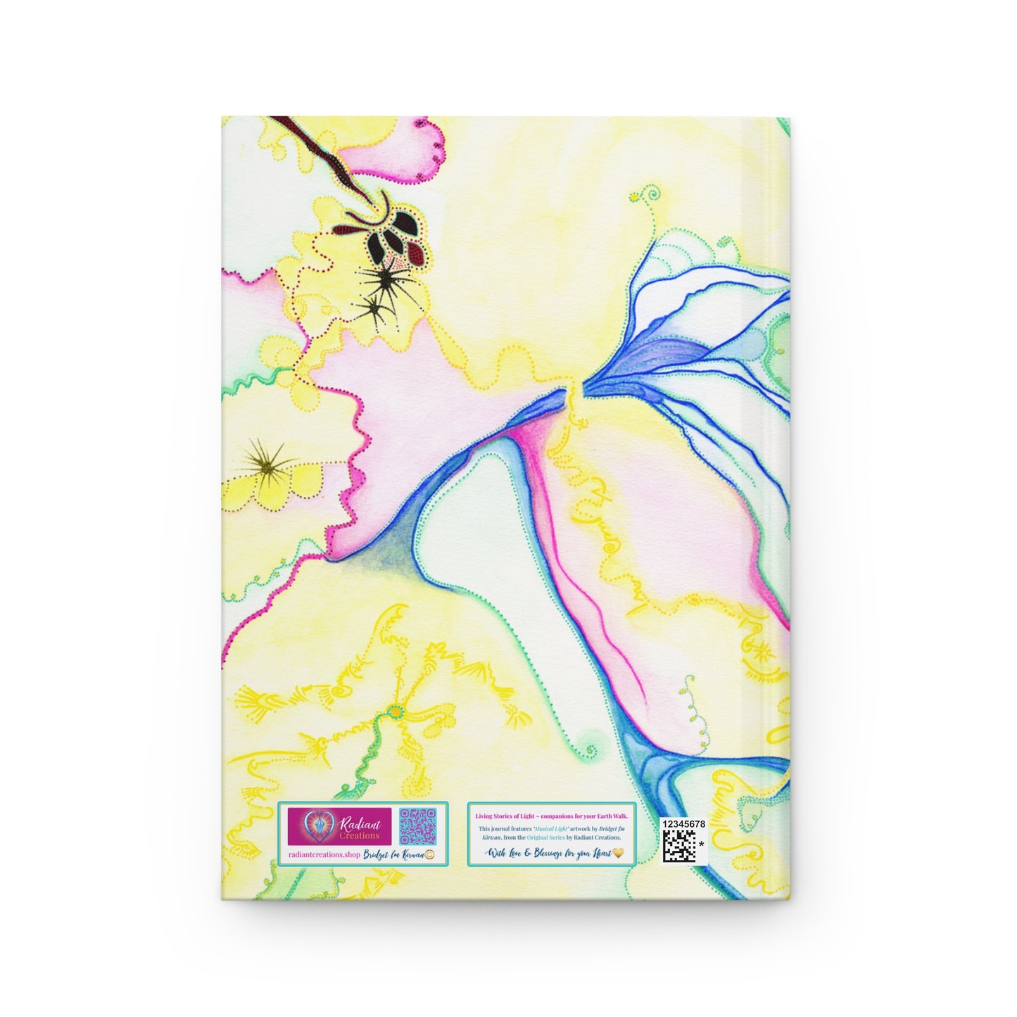 MUSICAL LIGHT | A5 Hardcover Lined | Creative Journal | SONG OF THE UNIVERSE