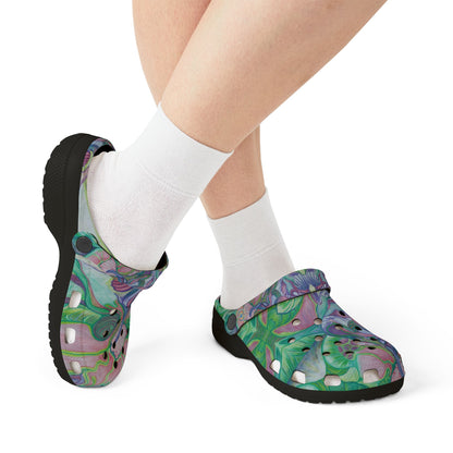 ELEMENTAL GARDEN | Unisex Rubber Clogs | For Adults | NATURE BLOSSOMS