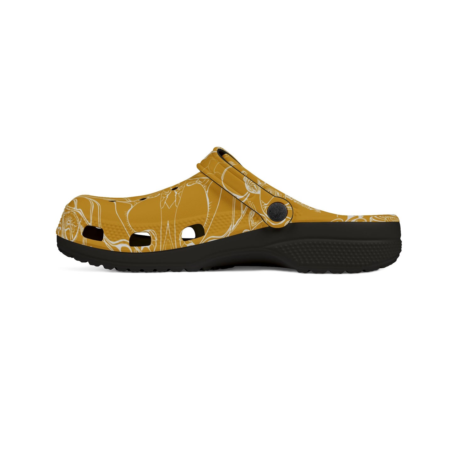 ELEMENTAL VISION | Unisex Rubber Clogs | For Adults | MUSTARD YELLOW BRILLIANCE