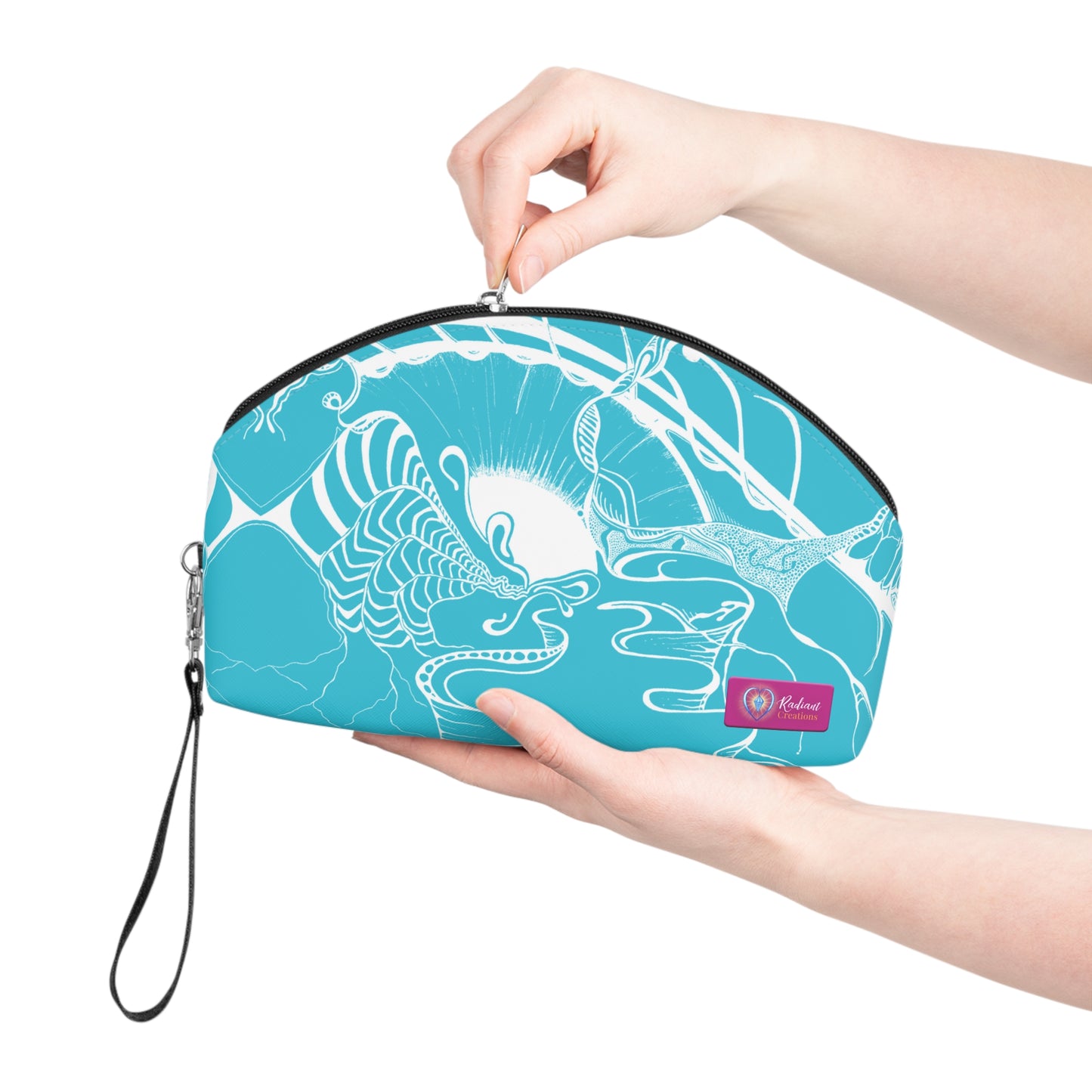 ELEMENTAL VISION | Makeup Bag | Versatile Accessory Radiant Pouch | TEAL BRIGHT