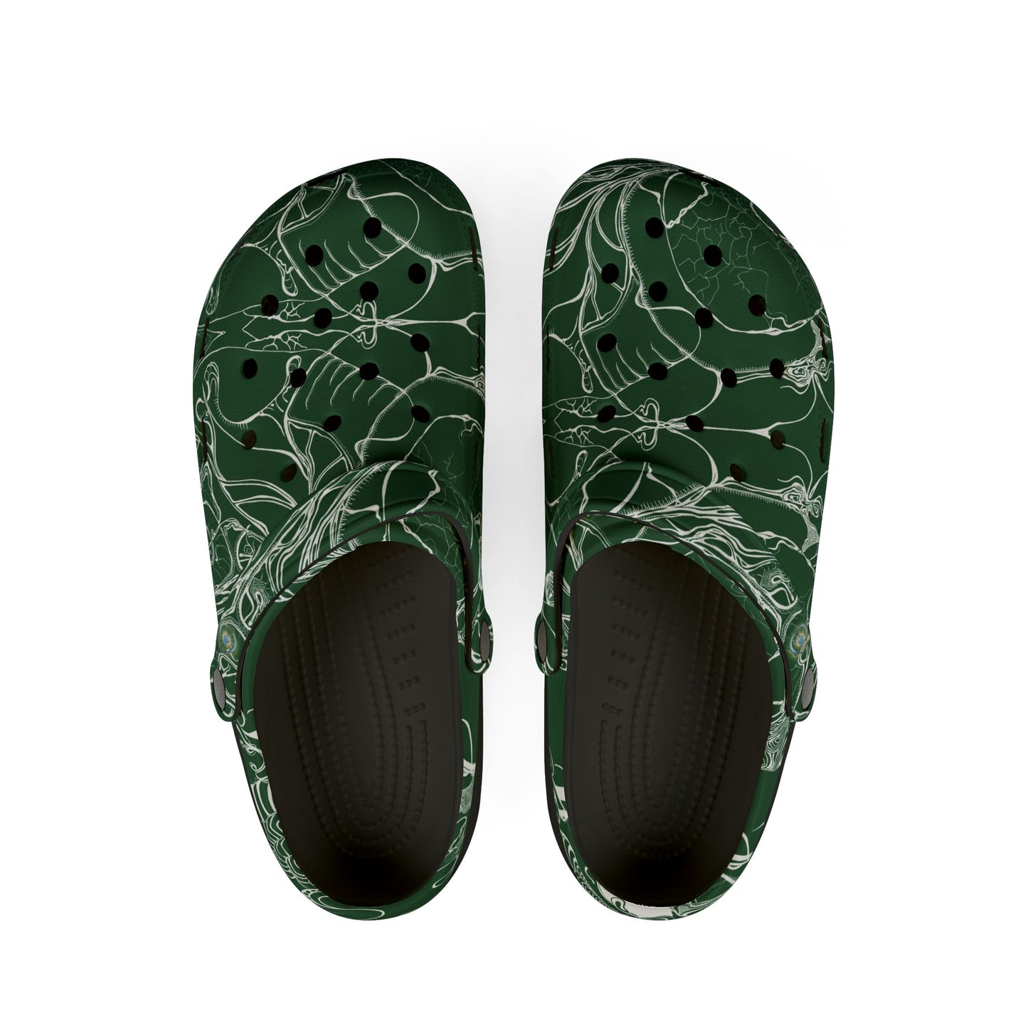 ELEMENTAL VISION | Unisex Rubber Clogs | For Adults | FOREST GREEN PLENTY