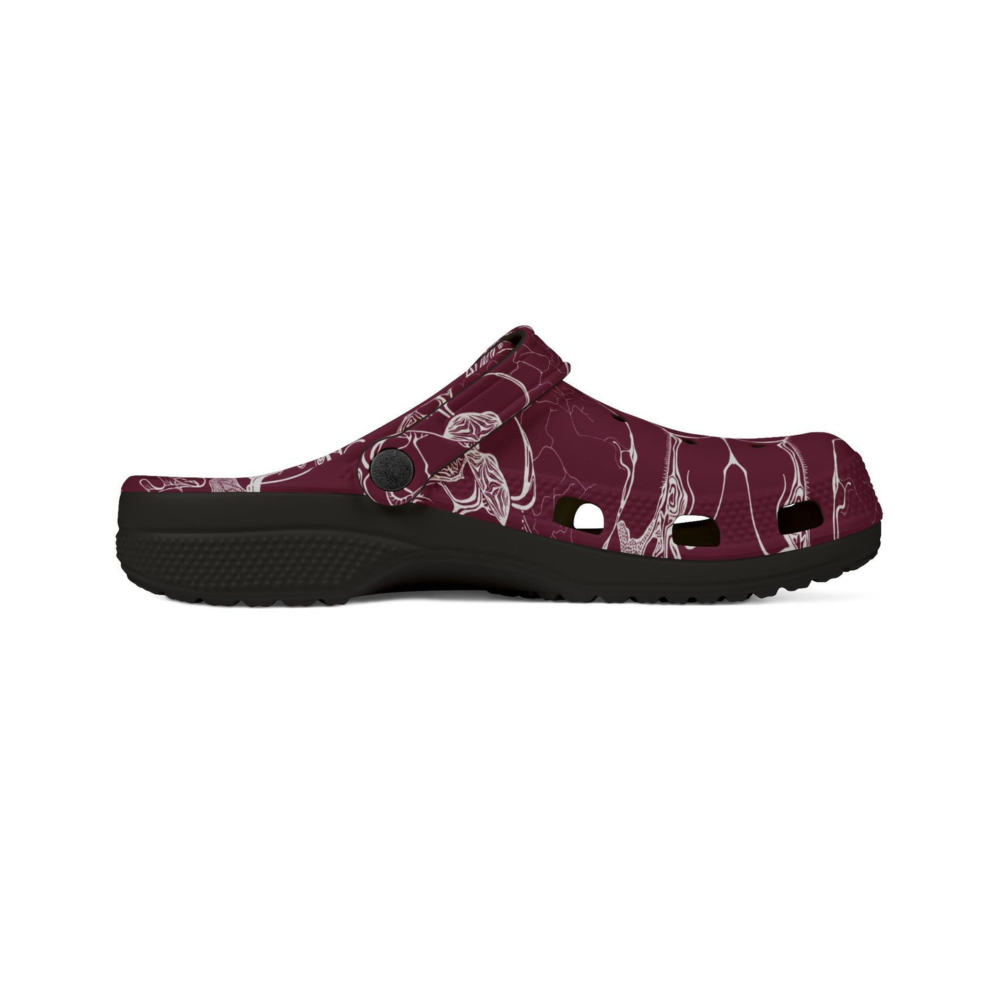 ELEMENTAL VISION | Unisex Rubber Clogs | For Adults | BURGUNDY TRUST
